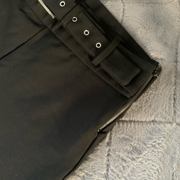 Black leggings with belt NWOT from Zara . - Picture 4 of 4